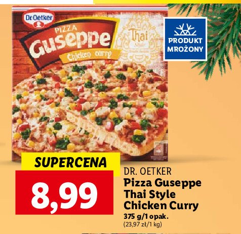 Pizza chicken curry thai Dr. oetker guseppe promocja
