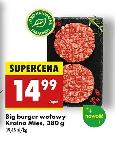 Big burger wołowy Kraina mięs promocja