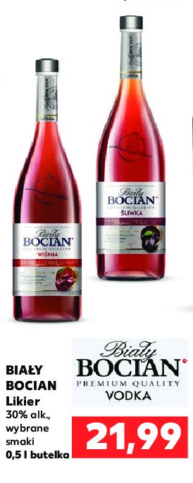 Wódka Biały bocian wiśnia promocja