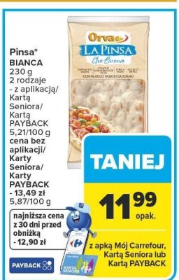 Ryż Pinsa BIANCA LA PINSA promocja w Carrefour