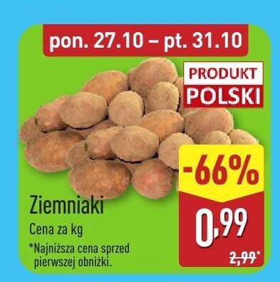 Ziemniaki jadalne Świeże jesz promocja w Aldi