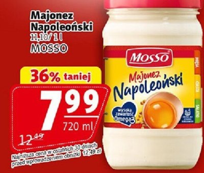 Majonez Majonez Napoleoński MOSSO promocja w Prim Market