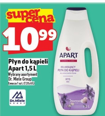 Płyn do kąpieli Apart 1,5 L promocja w TOPAZ