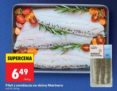 Filet z sandacza ze skórą  promocja w Biedronka