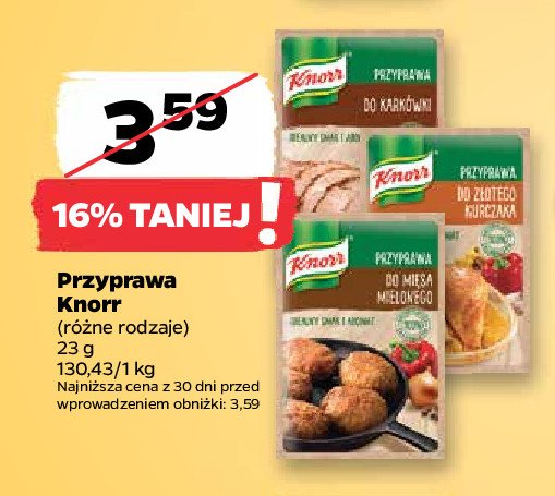 Przyprawa do mięsa mielonego Knorr przyprawa promocja