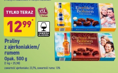 Praliny z ajerkoniakiem promocja