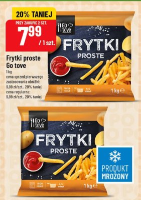 Frytki proste Go tove promocja w POLOmarket