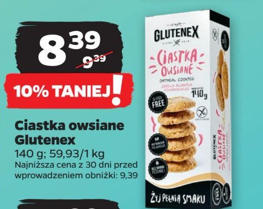 Ciastka owsiane Glutenex promocja