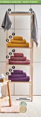Ręcznik 30x50 cm, różne kolory promocja w Netto