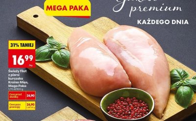 Filet z piersi kurczaka świeży Mega Paka promocja w Biedronka