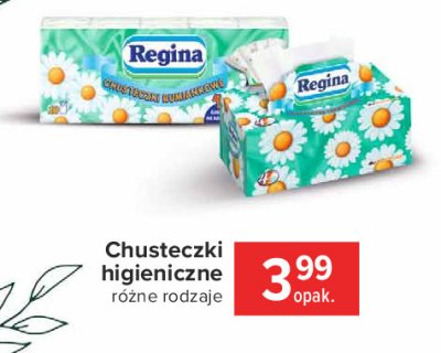 Chusteczki rumiankowe Regina promocja w POLOmarket