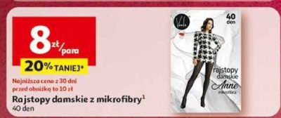 Rajstopy damskie z mikrofibry 40 den promocja w Auchan