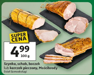 Szynka, schab, boczek lub karczek pieczony, Mościbrody Dział Samoobsługi promocja w Auchan