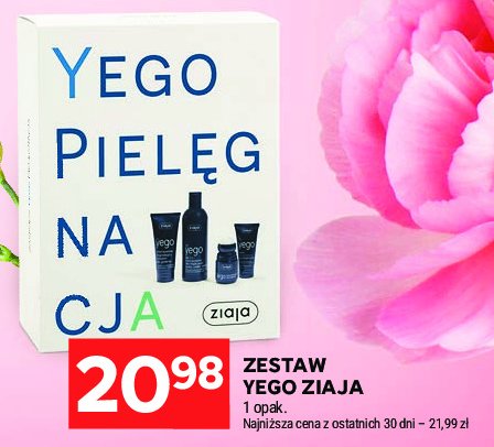 Zestaw yego żel pod prysznic 300 ml+ anty-perspirant 60 ml + krem do twarzy 50 ml + balsam 50 ml Ziaja zestaw promocja