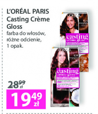 Farba do włosów 525 czekoladowy mus L'oreal casting creme gloss promocja