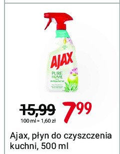 Płyn do czyszczenia i dezynfekcji szałwia i kwiat jabłoni Ajax pure home Ajax . promocja