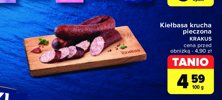 Kiełbasa krucha pieczona Krakus animex promocja