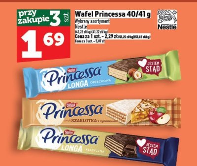 Wafel Princessa 40g/41g różne smaki promocja w TOPAZ