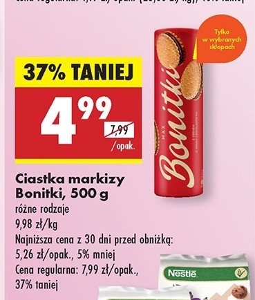 Markizy duo z kremem czekoladowym Bonitki promocja w Biedronka