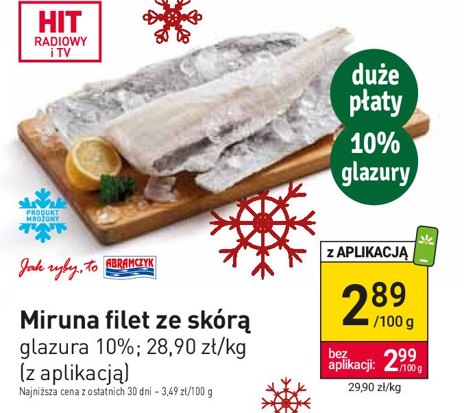 Miruna filet ze skórą Abramczyk promocja w LEWIATAN