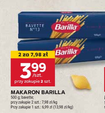 Makaron bavette no 13 Barilla promocja