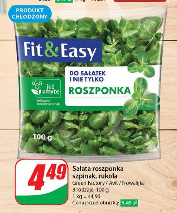 Rukola Fit & easy promocja w Dino