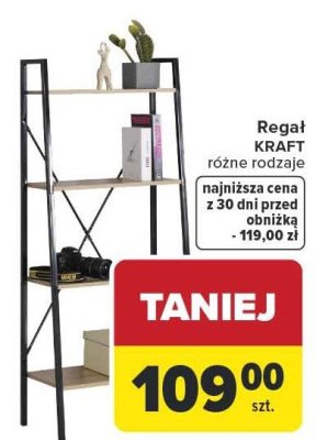Regał KRAFT różne rodzaje promocja w Carrefour