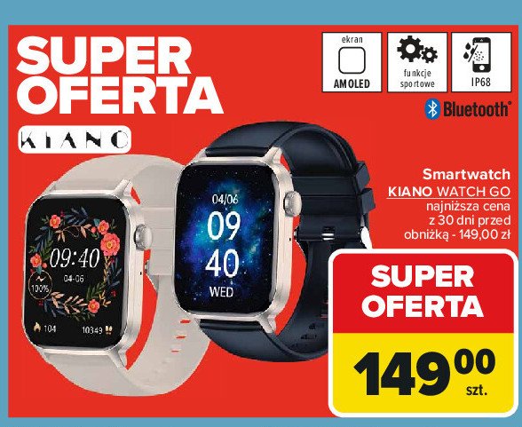 Smartwatch go Kiano promocja