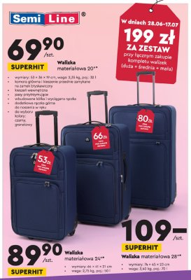 Walizka 20" Semi line promocja
