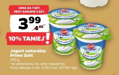 Jogurt naturalny Primo promocja w Netto