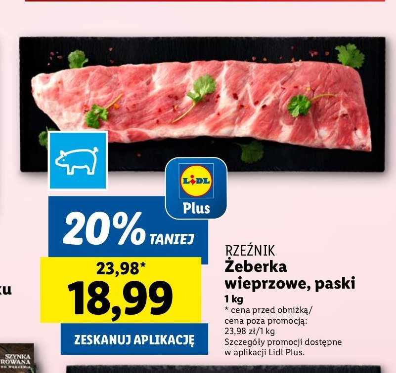 Żeberka wieprzowe paski Rzeźnik codzienna dostawa promocja