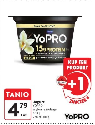 Jogurt YOPRO wybrane rodzaje promocja w Intermarche