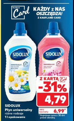 P艂yn do mycia Sidolux Uniwersalny - myd艂o marsylskie promocja