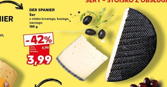 Ser z mleka krowiego koziego i owczego Der spanier promocja