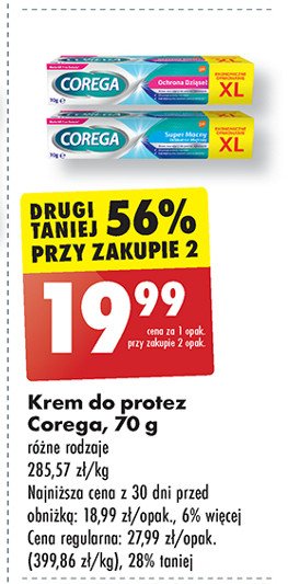 Krem mocujący do protez Corega ochrona dziąseł promocja