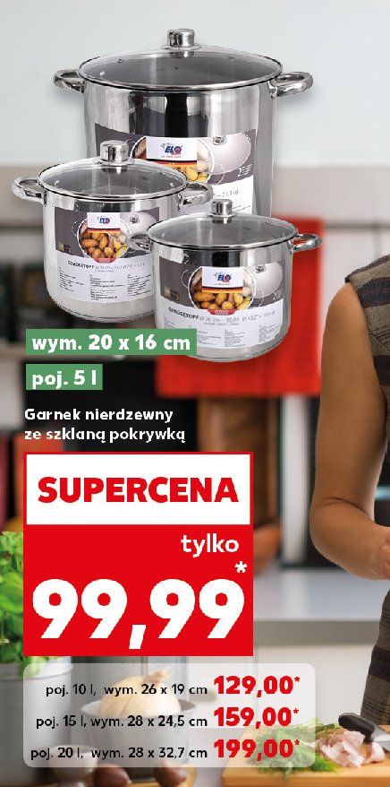 Garnek nierdzewny 20 l promocja w Kaufland