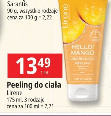 Ujędrniający peeling hello! mango Lirene dermoprogram promocja