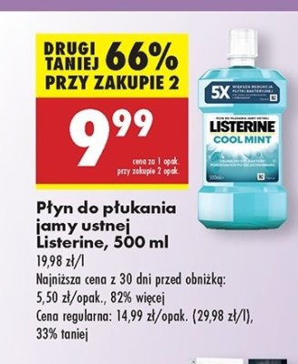 P艂yn do p艂ukania ust Listerine Cool Mint promocja