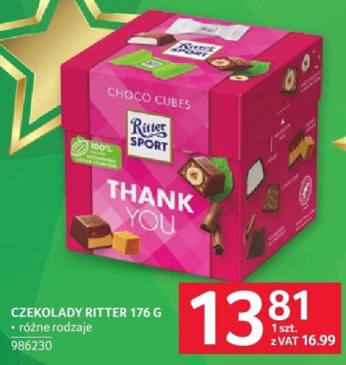 Czekolady Ritter 176 g różne rodzaje promocja w Selgros