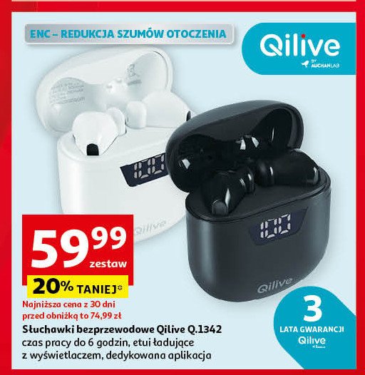 Słuchawki q.1342 czarne Qilive promocja