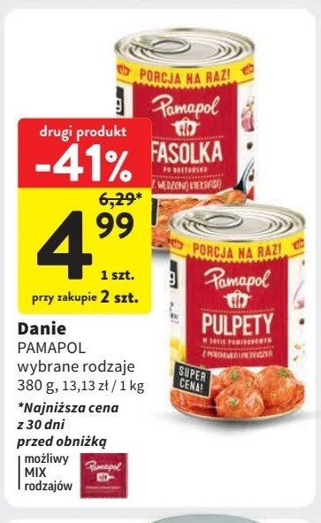 Pulpety w sosie pomidorowym Pamapol promocja