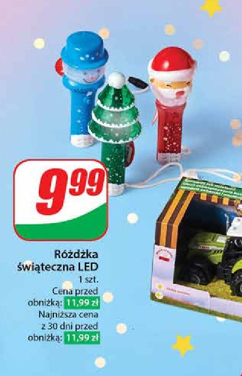 Różdżka świąteczna led promocja w Dino