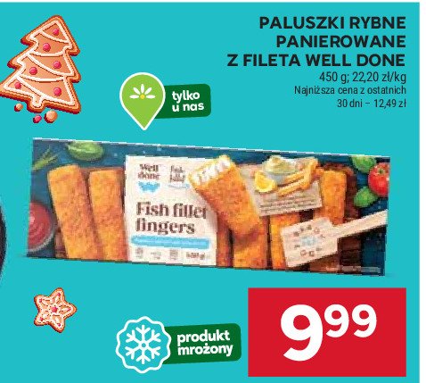 Paluszki rybne z fileta Well done promocja