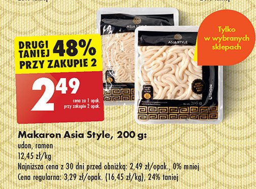 Makaron pad thai Asia style promocja