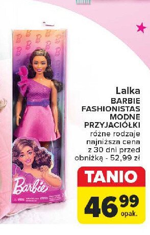 Lalka modne przyjaciółki fashionistas 46 Barbie promocja w Carrefour