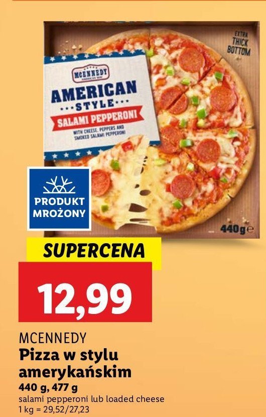 Pizza salami pepperoni Mcennedy promocja w Lidl