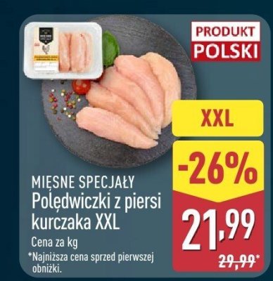 Filet z piersi kurczaka XXL Mięsne Specjały promocja w Aldi