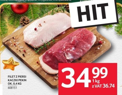 Filet z piersi kaczki pekin ok. 0.4 kg promocja w Selgros
