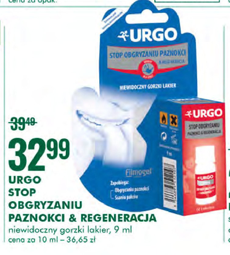 Preparat - stop obgryzaniu paznokci Urgo promocja