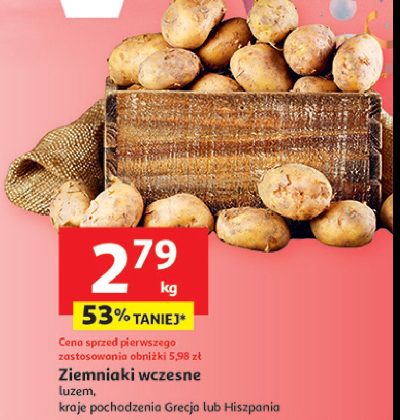 Ziemniaki wczesne promocja w Auchan